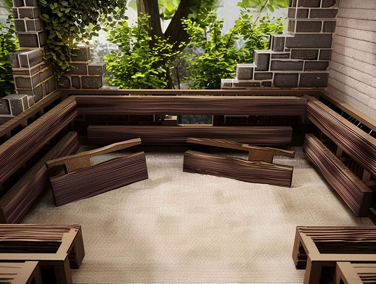 舊墻煥新：塑木墻板直接粘貼